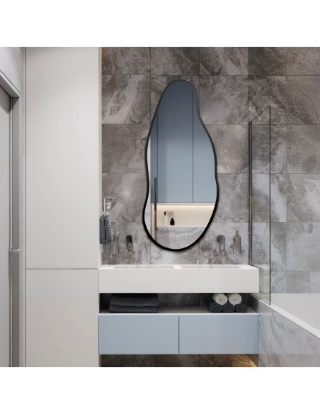 Szervesen formázott tükör keretben - BARYT IN A FRAME