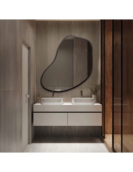 Szervesen formázott tükör keretben - KWARC IN A FRAME