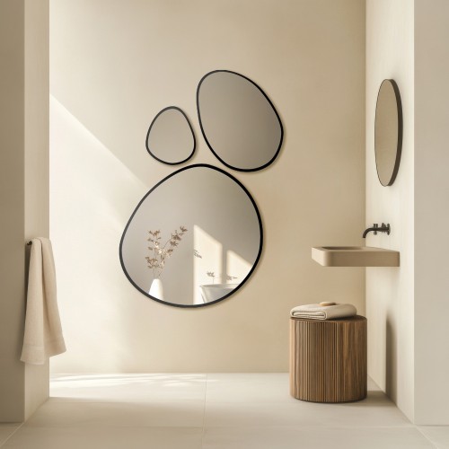 Három keretes organikus tükör készlet - OPALIT IN FRAME