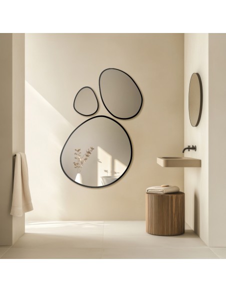 Három keretes organikus tükör készlet - OPALIT IN FRAME