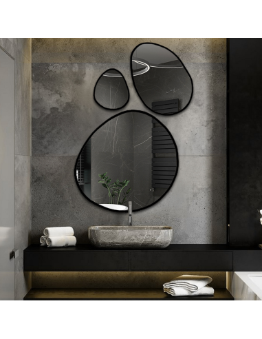 Három keretes organikus tükör készlet - OPALIT IN FRAME