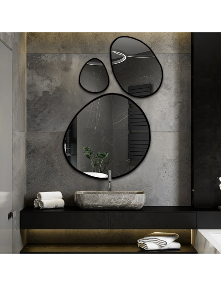 Három keretes organikus tükör készlet - OPALIT IN FRAME