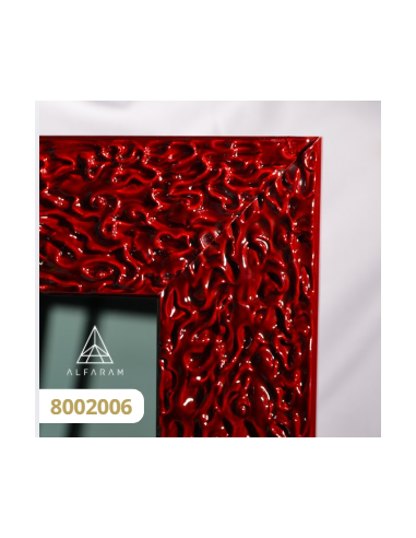 Glamour tükör bordó, magasfényű keretben - 8002006