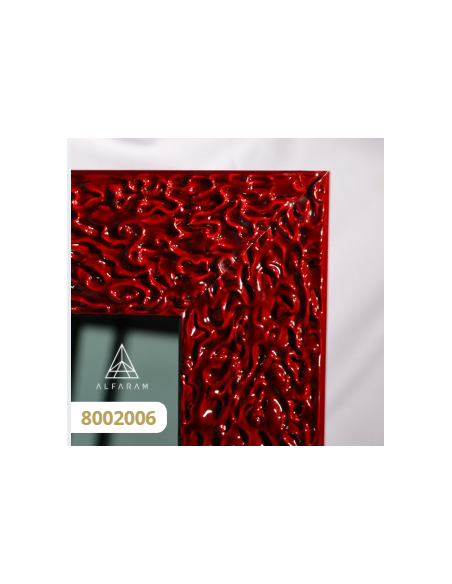 Glamour tükör bordó, magasfényű keretben - 8002006