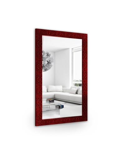 Glamour tükör bordó, magasfényű keretben - 8002006