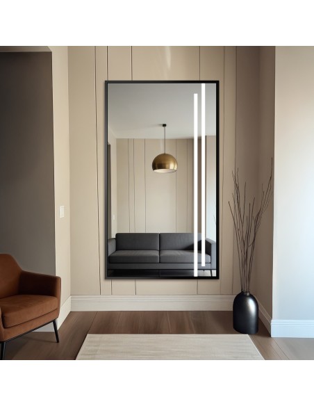 Fekete keretes tükör megvilágítással - 1503 LED III - a keret színe választható