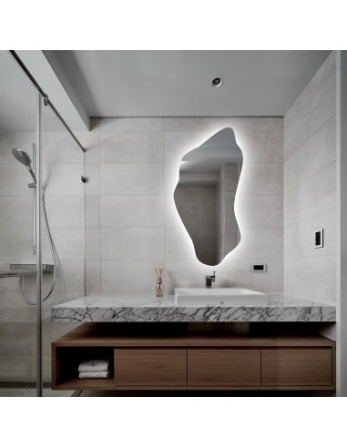 Szabálytalan alakú tükör háttérvilágítással - PIENA LED