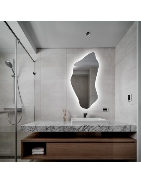 Szabálytalan alakú tükör háttérvilágítással - PIENA LED