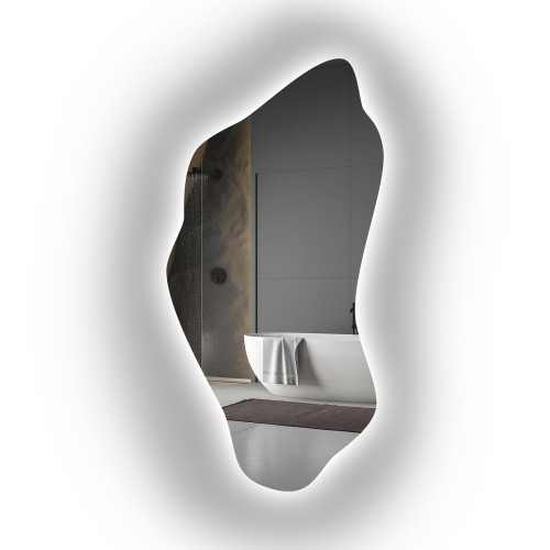 Szabálytalan alakú tükör háttérvilágítással - PIENA LED 2