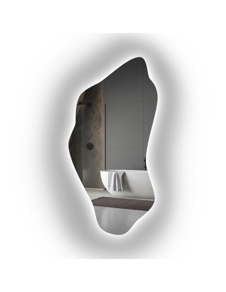 Szabálytalan alakú tükör háttérvilágítással - PIENA LED