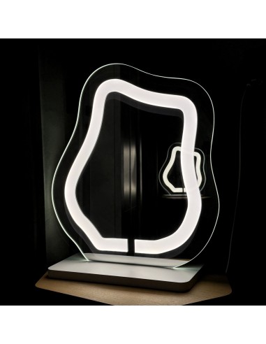 Kozmetikai tükör homokfúvott háttérvilágítással - FLOW LED PETITE