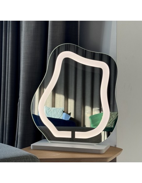 Kozmetikai tükör homokfúvott háttérvilágítással - FLOW LED PETITE