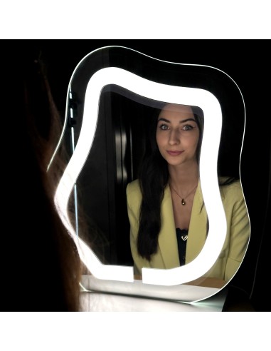 Kozmetikai tükör homokfúvott háttérvilágítással - FLOW LED PETITE