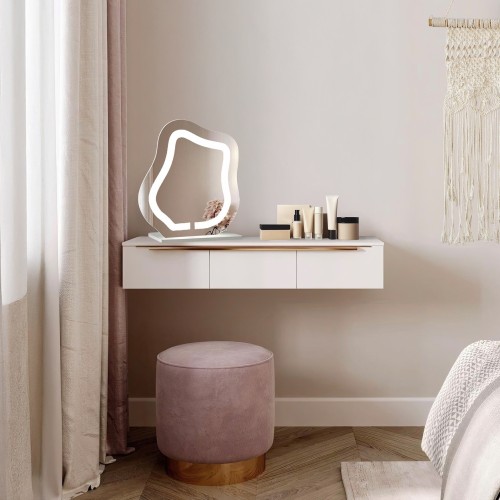 Kozmetikai tükör homokfúvott háttérvilágítással - FLOW LED PETITE