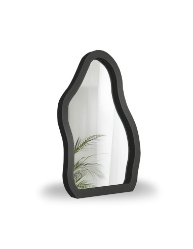 Kozmetikai tükör fekete MDF keretben - STONE PETITE