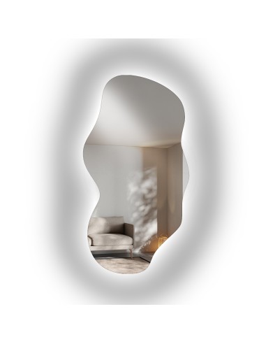 Organikus formájú, háttérvilágításos tükör – VERALUCE LED