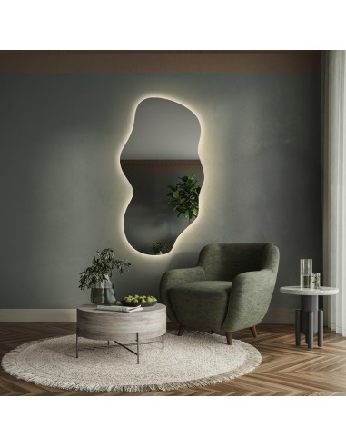 Organikus formájú, háttérvilágításos tükör – VERALUCE LED