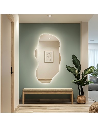Organikus formájú, háttérvilágításos tükör – VERALUCE LED