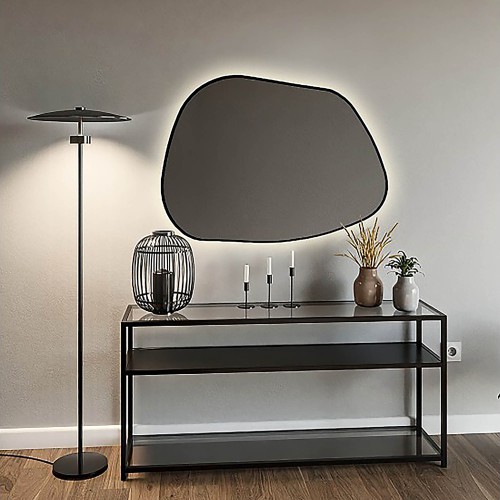 Szerves alakú tükör megvilágítással - BAZALT IN LED FRAME