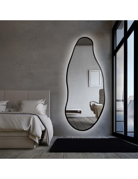 Szerves formájú tükör világító keretben - BARYT IN LED FRAME