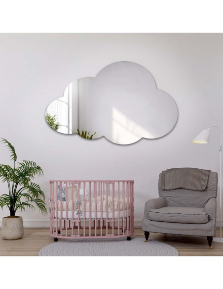 Felhő alakú tükör gyerekszobába – CLOUD