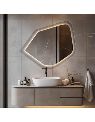Tükör katedrál üvegen Master Flex LED világítással - LUXORA PRISTAL LED