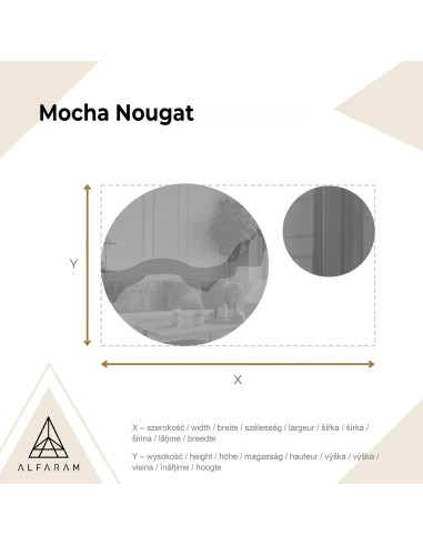 Kerek tükrök barna tükörlapon – MOCHA NOUGAT