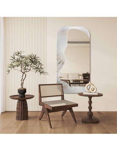 Szabálytalan tükör fehér-arany márványon – MARBLE ZARI