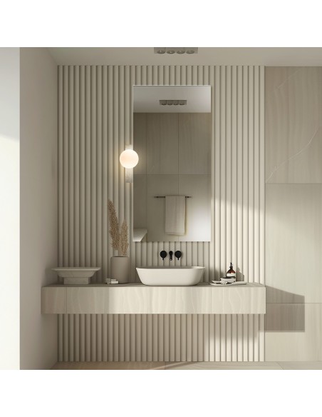 Téglalap alakú tükör falikarokkal – SOLIS BELLEZA