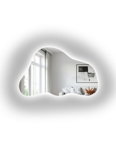 Aszimmetrikus tükör, háttérvilágításos – PEBBLE LED