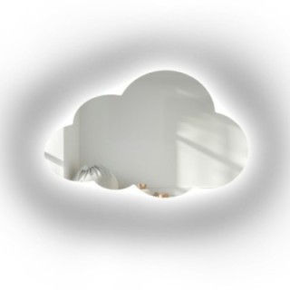 Felhő alakú tükör gyerekszobába LED világítással - CLOUD LED