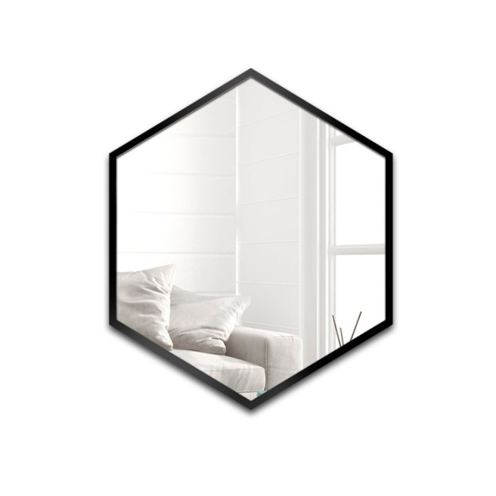 Geometriai alakú tükör keretben - HEXA KERETBEN