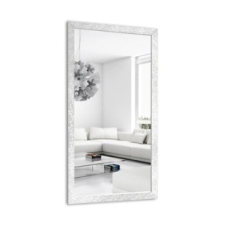 Glamour tükör, magasfényű fehér keretben - 8002004