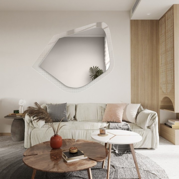Dekoratív tükör katedrál üvegen Master Flex - LUXORA PRISTAL