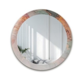 Kerek tükör pasztell márványon - MARBLE EUSTOMA