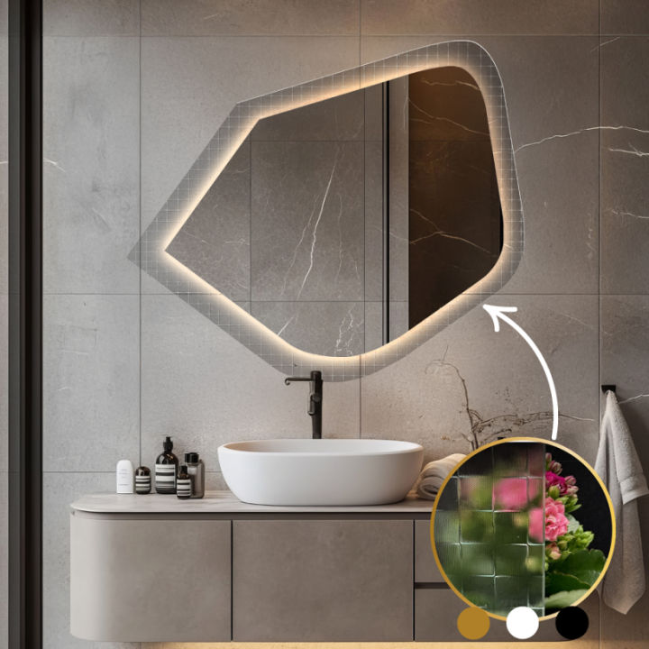 Tükör katedrál üvegen Master Flex LED világítással - LUXORA PRISTAL LED