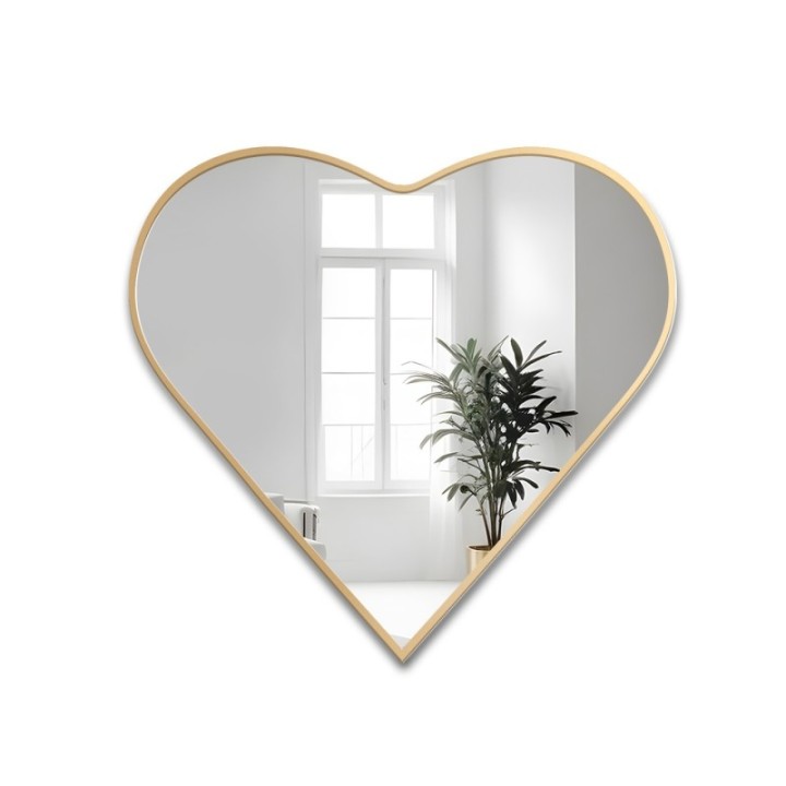 Tükör MDF keretben - HEART - keret színe az Ön által választott színben