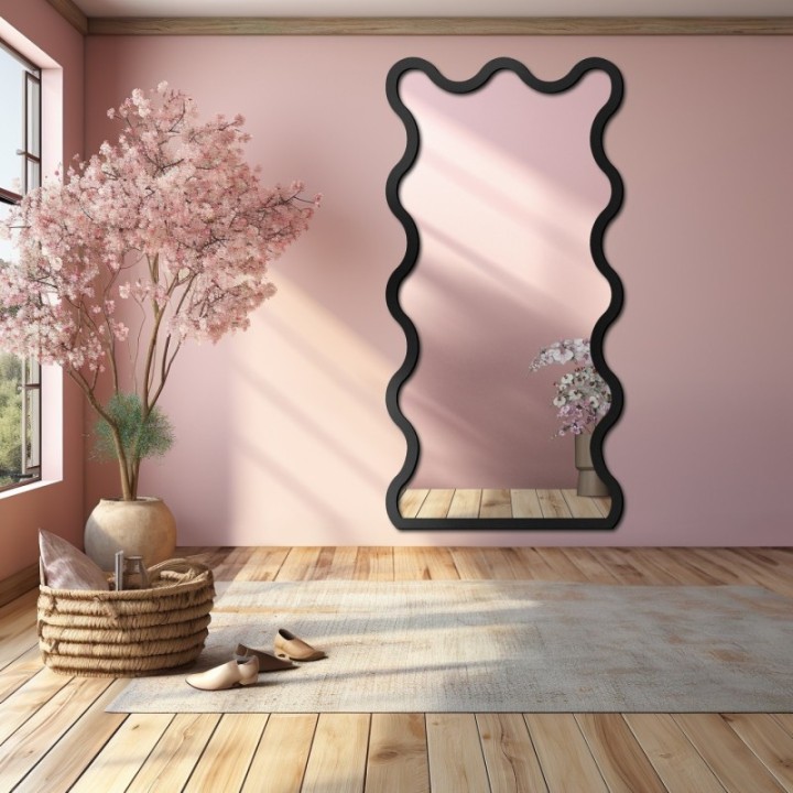 Szabálytalan tükör MDF keretben - BLOBS TWIST