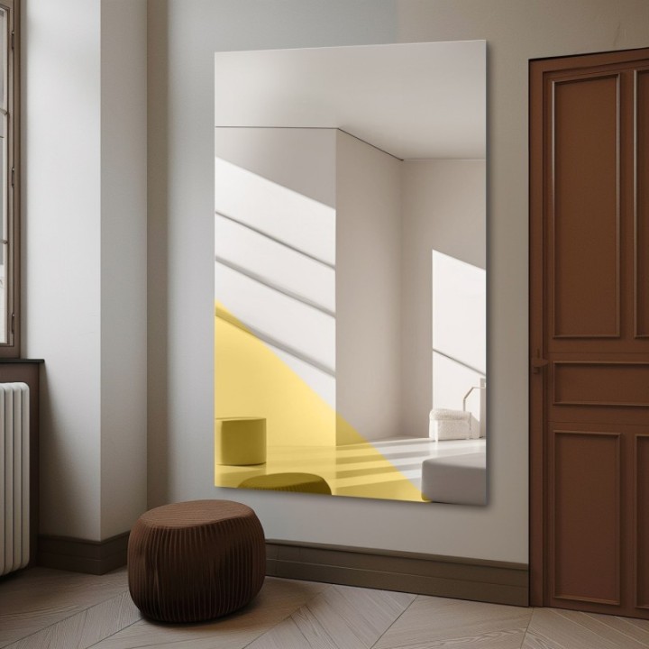 Nagyméretű dekoratív tükör színes panel - TORI