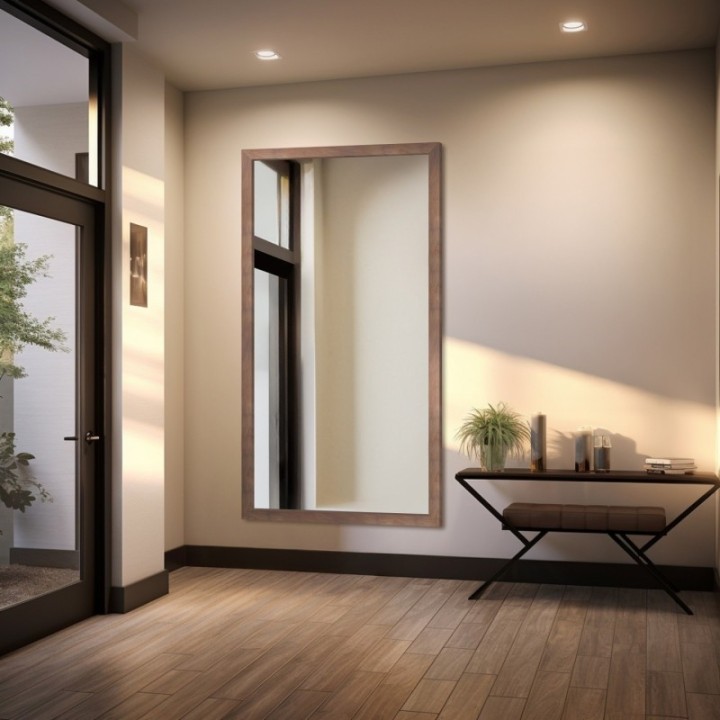 Tükör barna fa keretben - 4505001