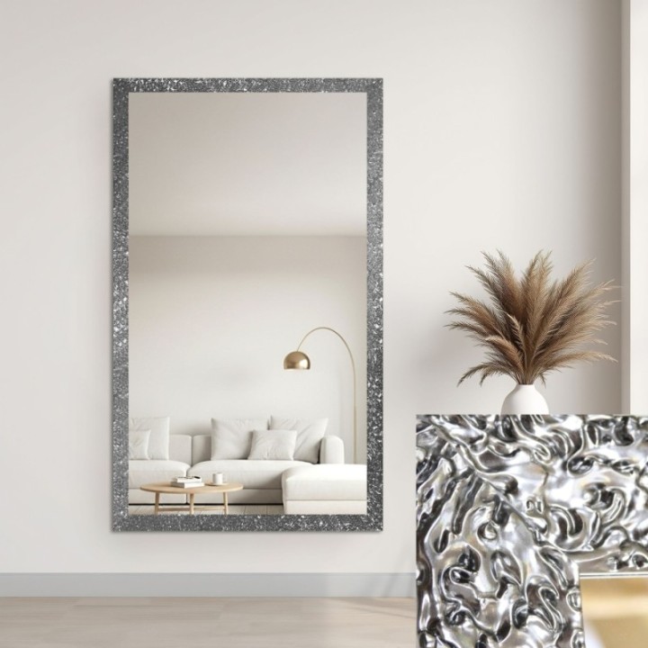 Glamour tükör ezüst keretben, magas fényű - 8002003