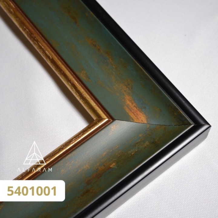 Tükör zöld arany fakeretben - 5401001