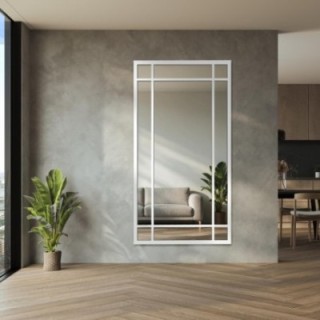 Loft tükör fehér kerettel - ALEKSANDER