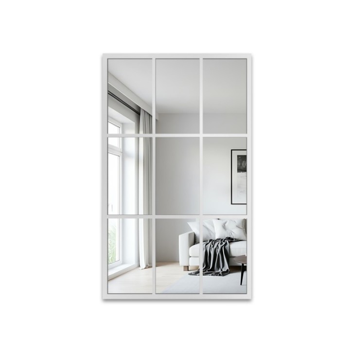 Loft tükör fehér kerettel - HANA