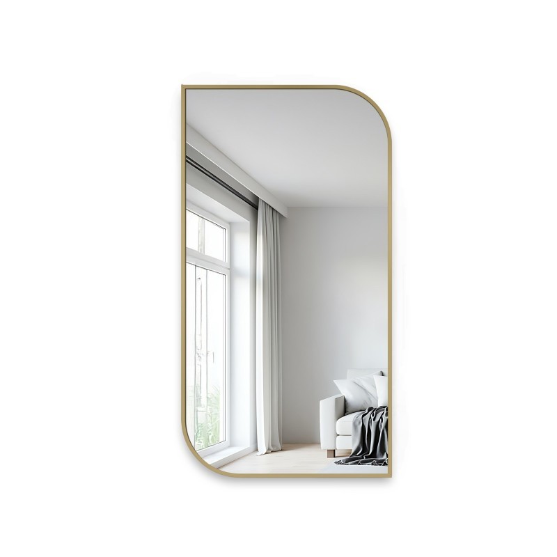 Tükör arany MDF SLIM keretben - TEARDROP