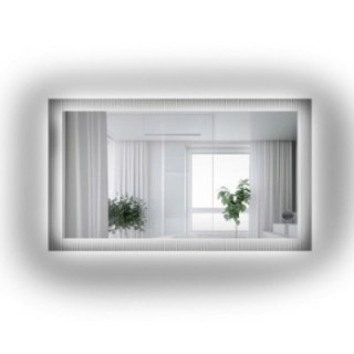 Téglalap alakú tükör katedrál üvegen Visiosun Classic LED világítással - LUXORA CLARITY LED