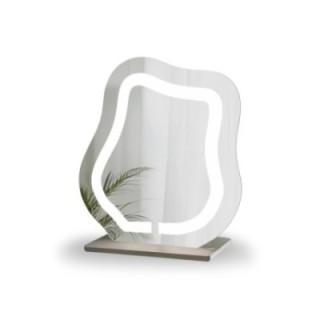Kozmetikai tükör homokfúvott háttérvilágítással - FLOW LED PETITE