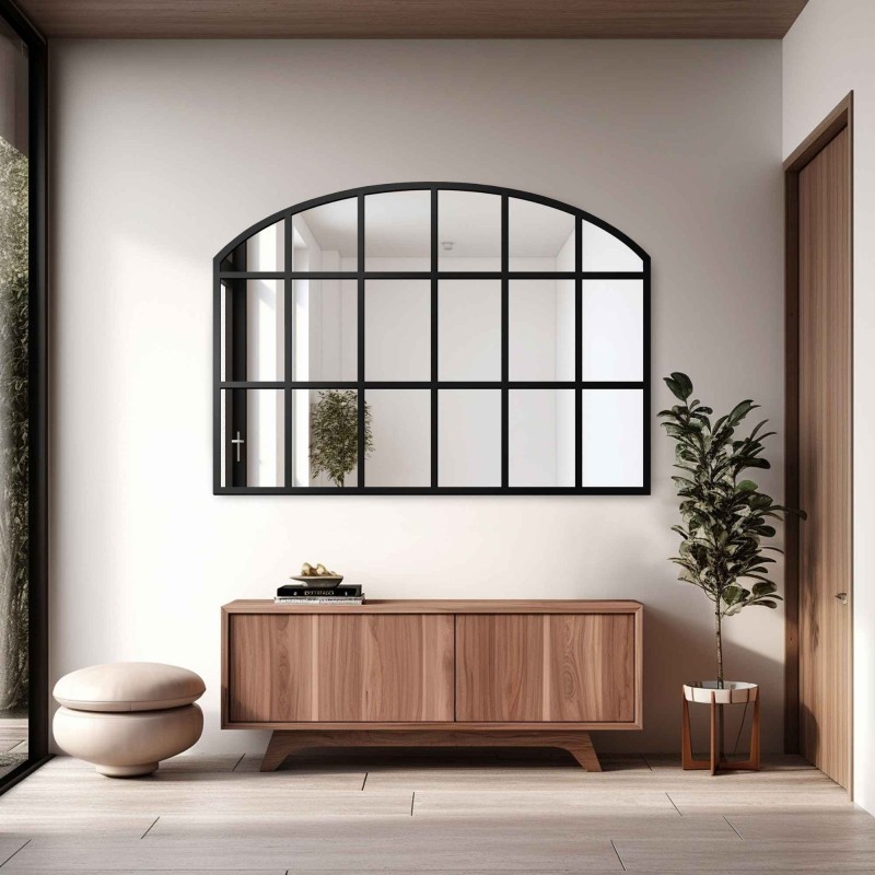 Loft ablak tükör MDF osztókkal - REBEKA - több keretszínben