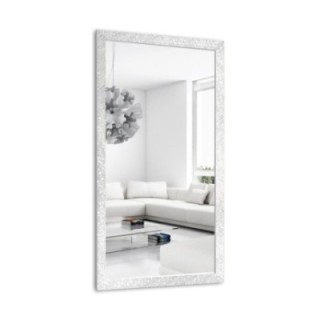 Glamour tükör, magasfényű fehér keretben - 8002004