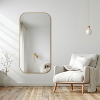 Tükör arany MDF SLIM keretben - GERDA